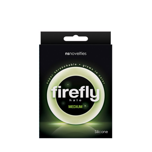 Эрекционное кольцо для пениса иллюминесцентное NS Novelties Firefly Halo прозрачное