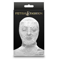 Кружевной капюшон-маска NS Novelties Fetish & Fashion белый