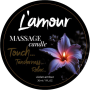 Массажная свеча L'amour Violet Amber с ароматом фиалки и ванили, 30 мл