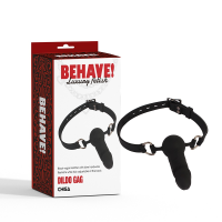 Кляп-фаллоимитатор Chisa BEHAVE! Luxury Fetish черный