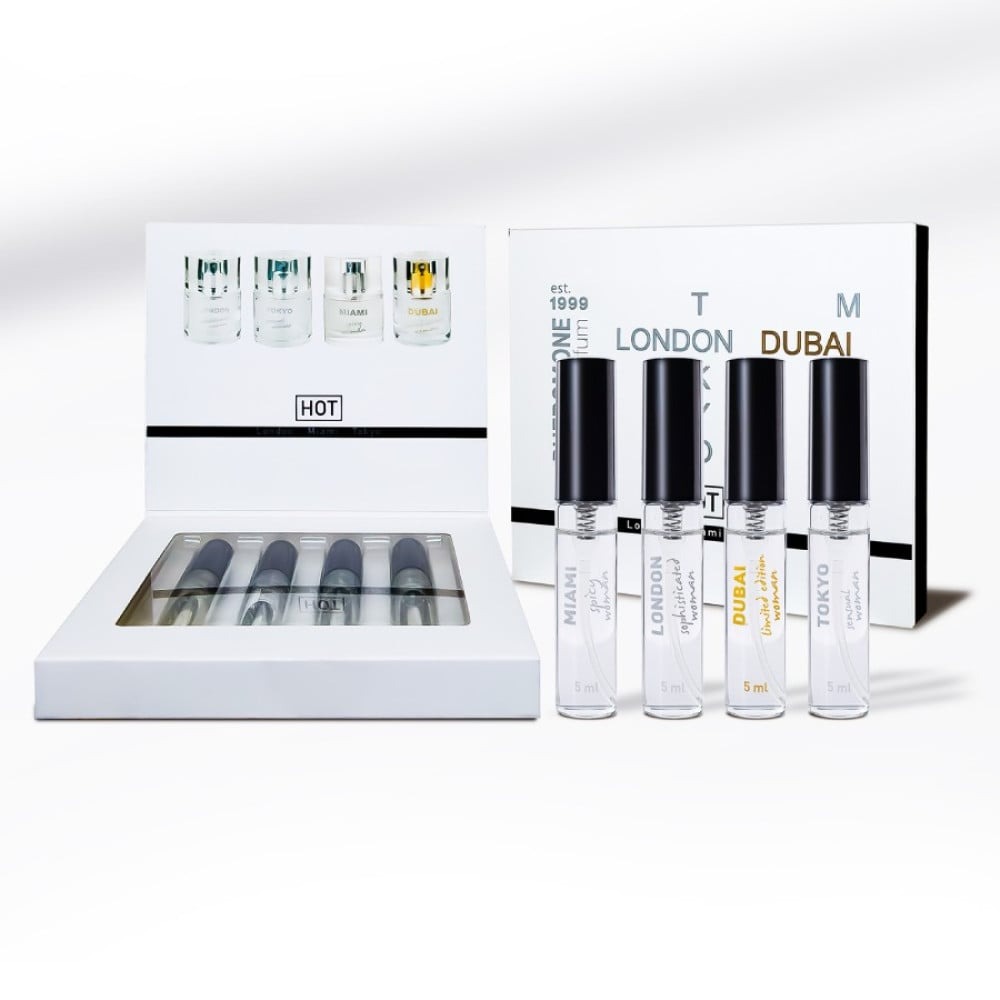 Набор женских парфюмов с феромонами HOT LMTD Pheromone Perfume Women, 4x5 мл
