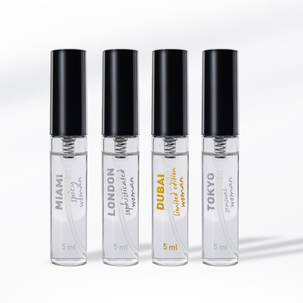 Набор женских парфюмов с феромонами HOT LMTD Pheromone Perfume Women, 4x5 мл