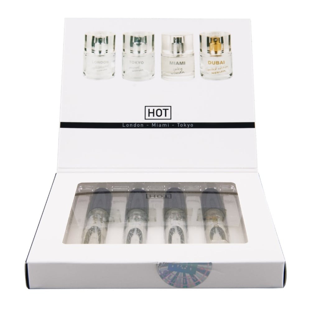 Набор женских парфюмов с феромонами HOT LMTD Pheromone Perfume Women, 4x5 мл