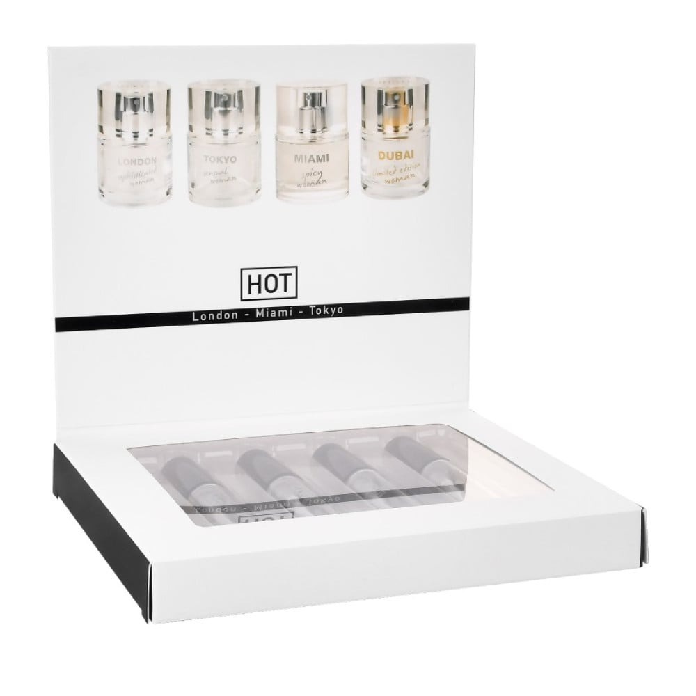 Набор женских парфюмов с феромонами HOT LMTD Pheromone Perfume Women, 4x5 мл