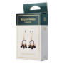 Декоративные золотые зажимы для сосков Virgite Nipple Clamps с черными кисточками