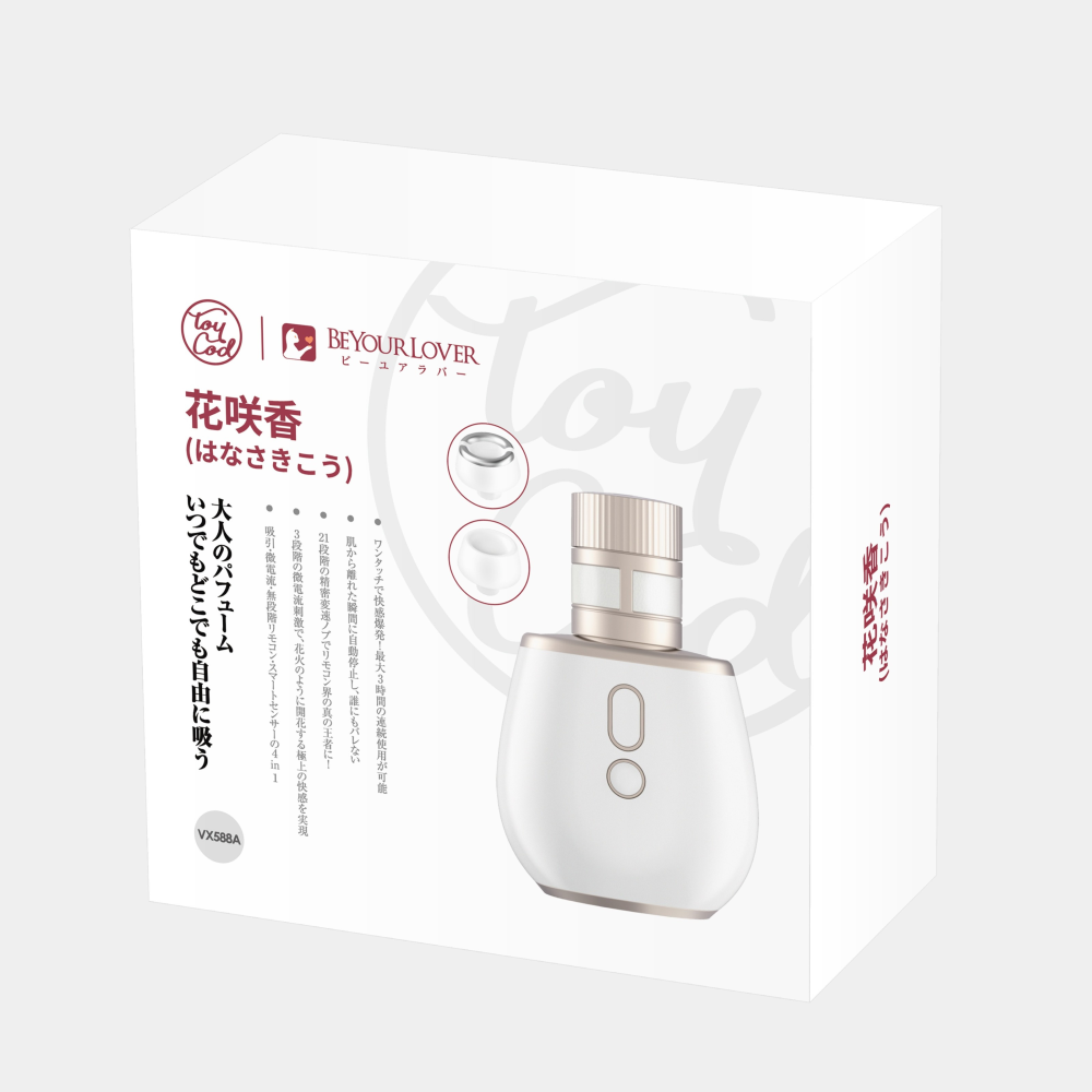 Стимулятор в виде парфюмов BeYourLover Aromia с вакуумом и микротоками, кремовый