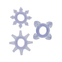 Эрекционные кольца Toy Joy Tickle C-Rings фиолетовые, 3 шт.