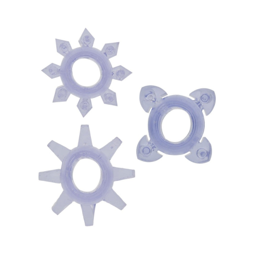 Эрекционные кольца Toy Joy Tickle C-Rings фиолетовые, 3 шт.