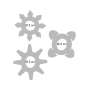Эрекционные кольца Toy Joy Tickle C-Rings фиолетовые, 3 шт.