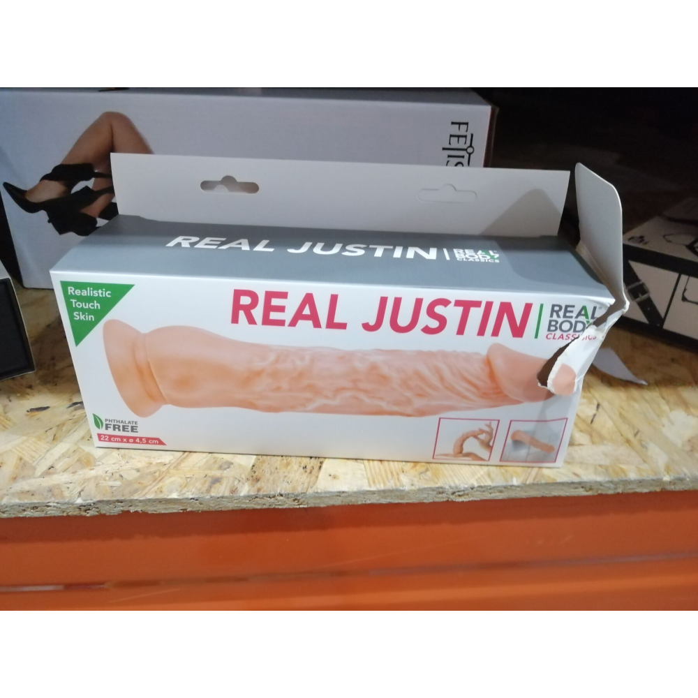 Фаллоимитатор Real Body - Real Justin Flesh, TPE (порвана упаковка!!!)