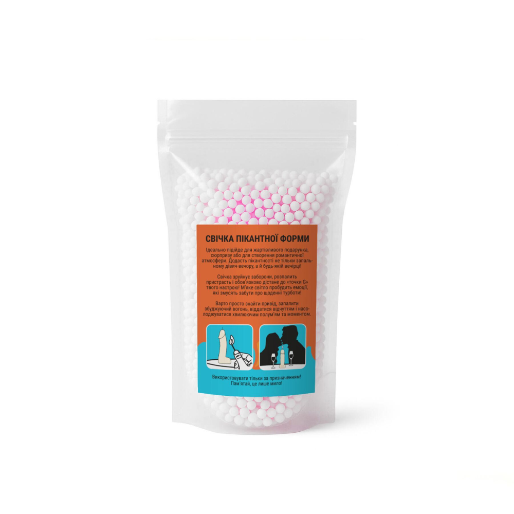 Свеча в виде члена Чистий Кайф MEDIUM Pink