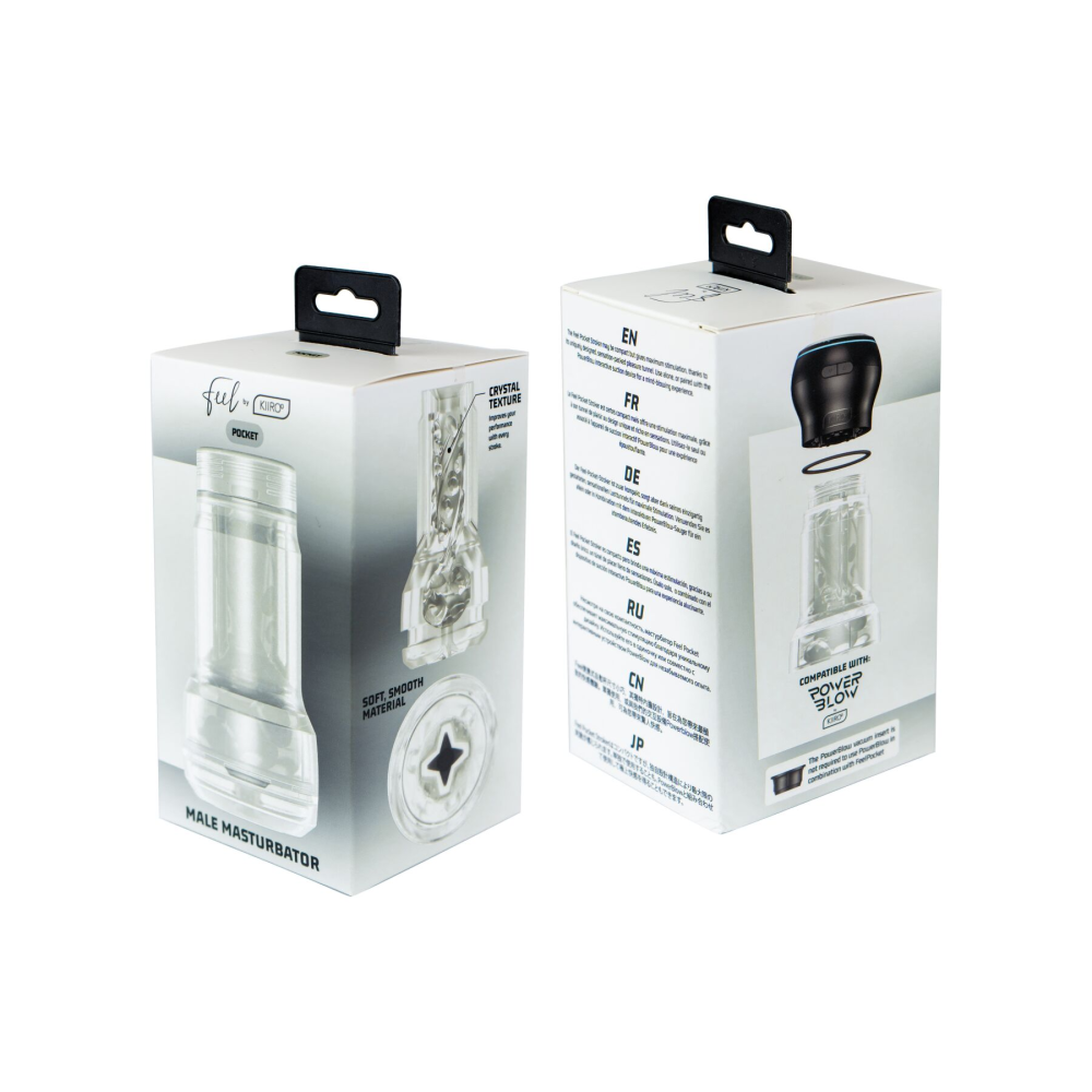 Мастурбатор Kiiroo Feel Pocket Crystal совместим с PowerBlow
