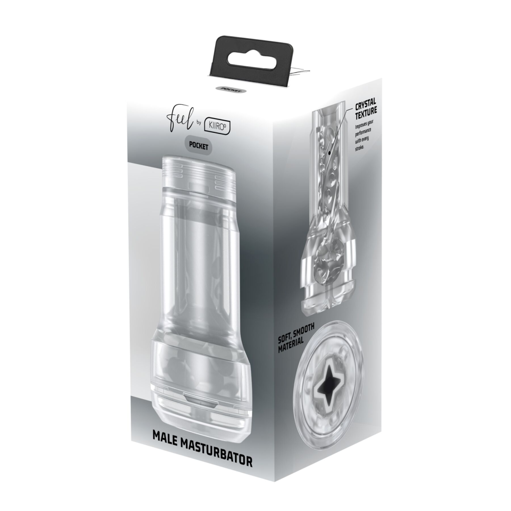 Мастурбатор Kiiroo Feel Pocket Crystal совместим с PowerBlow