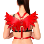 Женская портупея Art of Sex - Wings красная L-2XL, экокожа