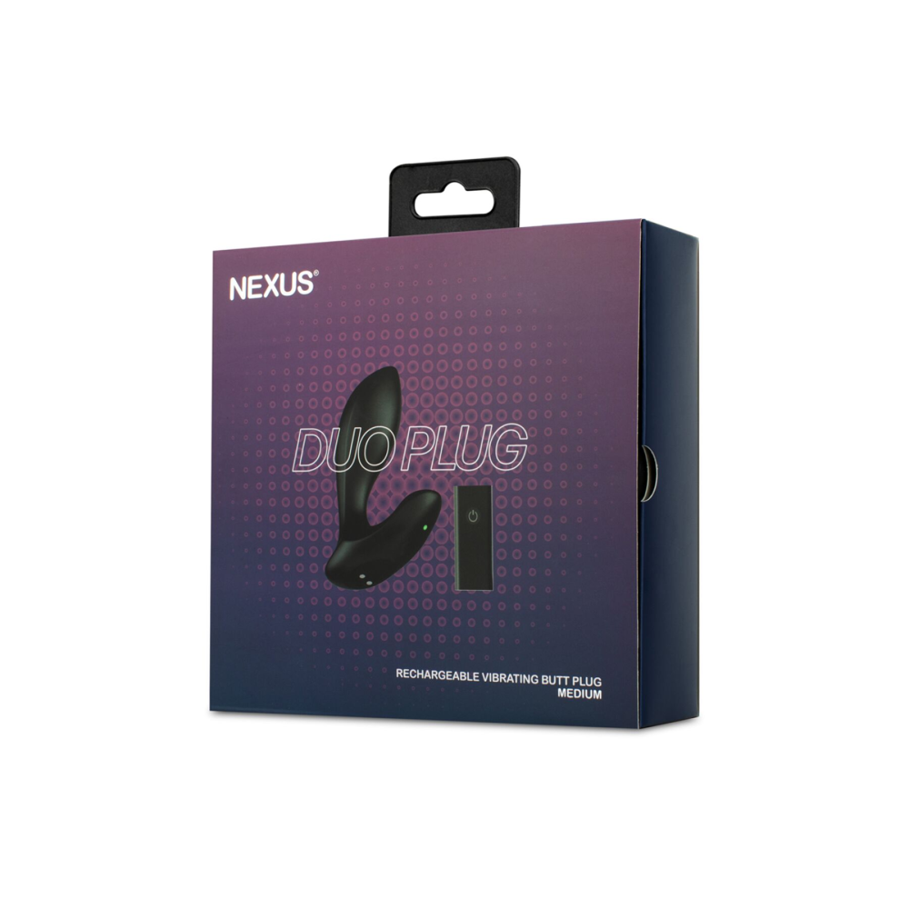 Анальная вибропробка Nexus DUO Plug Medium, пульт ДУ