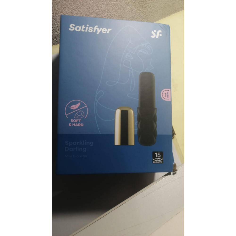 Мощный мини-вибратор Satisfyer Sparkling Darling Gold (мятая упаковка!!!)