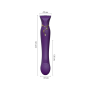 Смартвибратор Zalo — Queen Twilight Purple, пульсирующая жемчужина, кристалл Swarovski