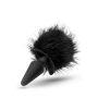 Анальная пробка с помпоном POM PLUGS BLACK