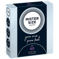 Презервативы латексные Mister Size 69 мм ультра тонкие (цена за упаковку, 3 шт.)