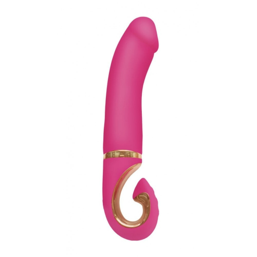 Вибратор нереалистичный Gjay Mini Gvibe, розовый, 19 см х 3.5 см