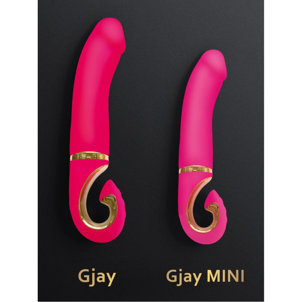 Вибратор нереалистичный Gjay Mini Gvibe, розовый, 19 см х 3.5 см