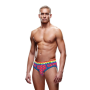 Трусы мужские Envy Menswear Rainbow Hearts с открытыми ягодицами, разноцветные, S/M