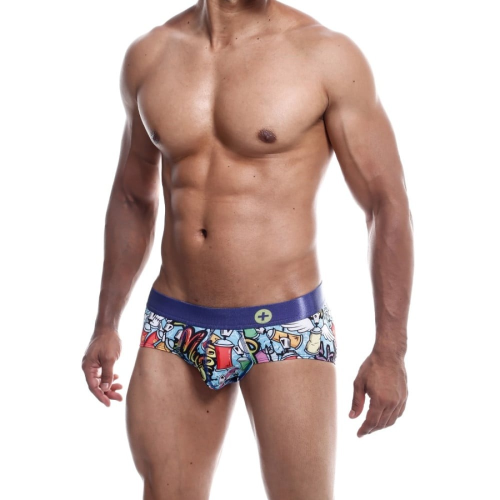 Трусы мужские с разными картинками MaleBasics цветные, М