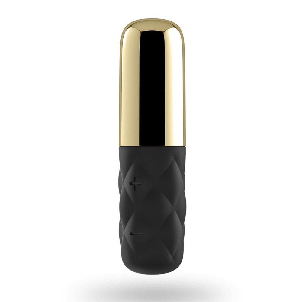 Мощный мини-вибратор Satisfyer Sparkling Darling Gold со съемным колпачком, 15 режимов работы