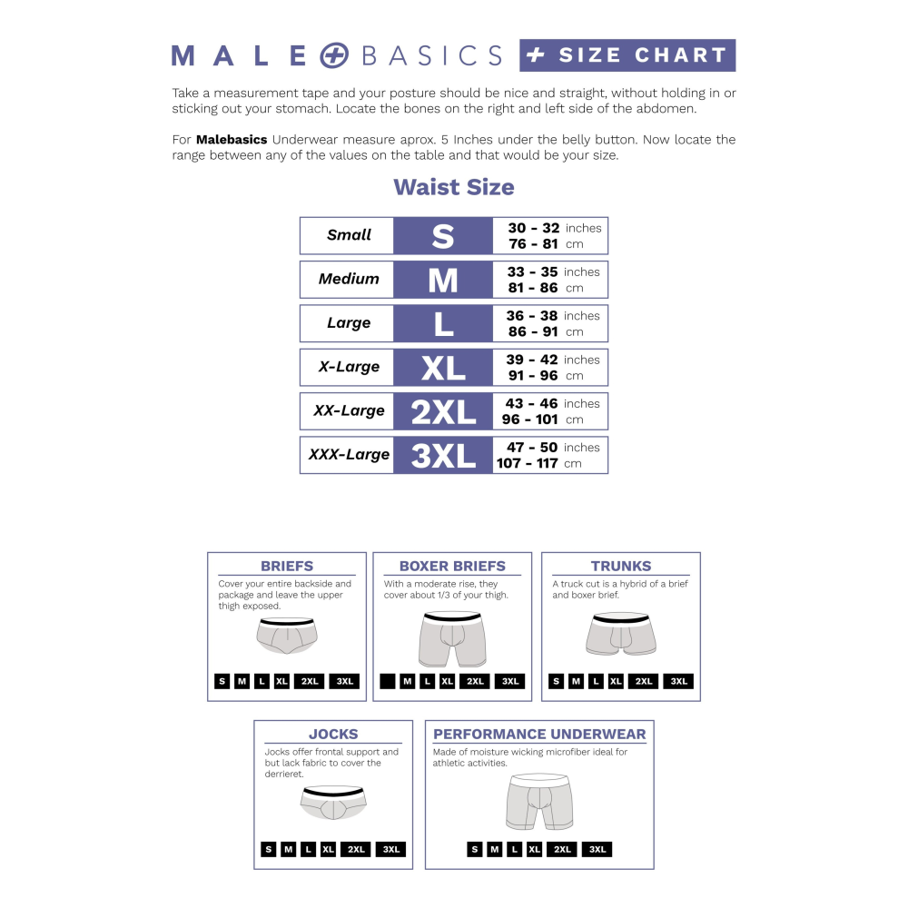 Мужские трусы MaleBasics Microfiber Brief из микрофибры, черные, S