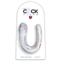 Фаллоимитатор двойной Pipedream King Cock Clear, прозрачный, M