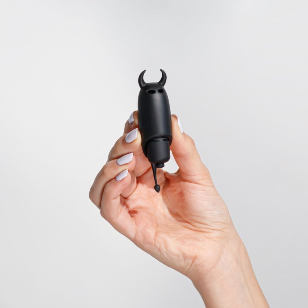 Карманный вибратор Чертик Crushios O-Pet черный