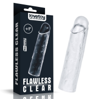 Удлиняющая насадка на пенис Lovetoy Flawless Clear бесцветная