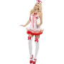 Костюм сексуальной медсестры Nurse бело-красный, XS