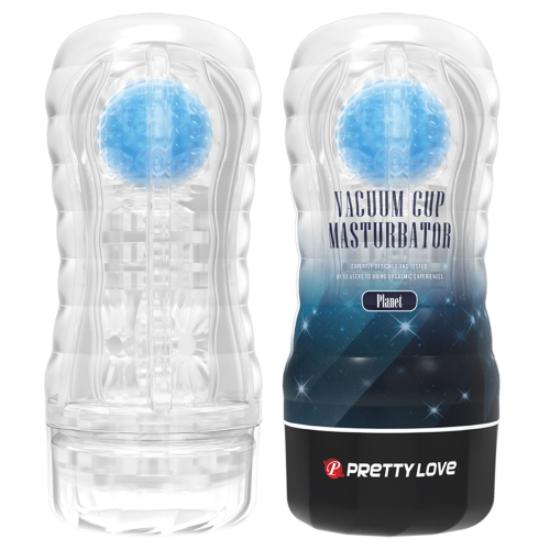 Вакуумный мастурбатор в колбе Pretty Love Planet с шариком, 18 х 7.7 см