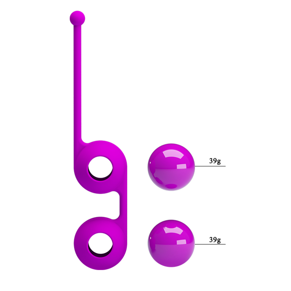 Вагинальные шарики Pretty Love Kegel фиолетовые