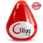 Мастурбатор многоразовый яйцо Gegg - Красный (ПРИ ПОКУПКЕ 3 ЭД) подарок за 1 грн)