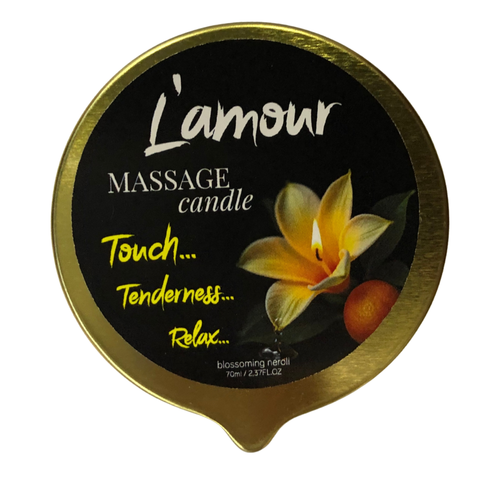 Массажная свеча L'amour Blossoming Neroli золотая, 70 мл