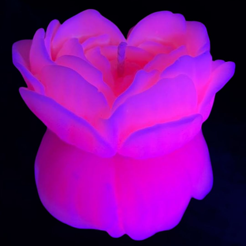 Свеча люминисцентная низкотемпературная GlowKink розовая, М