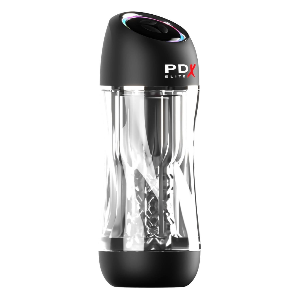Мастурбатор Pipedream PDX Elit Viewtube Pro Clear с вибрацией и вакуумом, 23 см