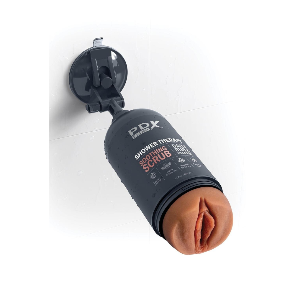 Мастурбатор в колбе Pipedream PDX Plus Shower Therapy черный, 28.5 см