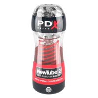 Мастурбатор Pipedream PDX Elite Viewtube 2 прозрачный, 18 см