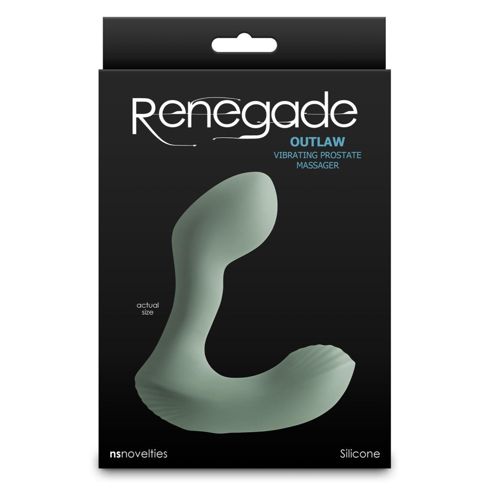 Массажер простаты NS Novelties Renegade Outlaw зеленый, 12 см
