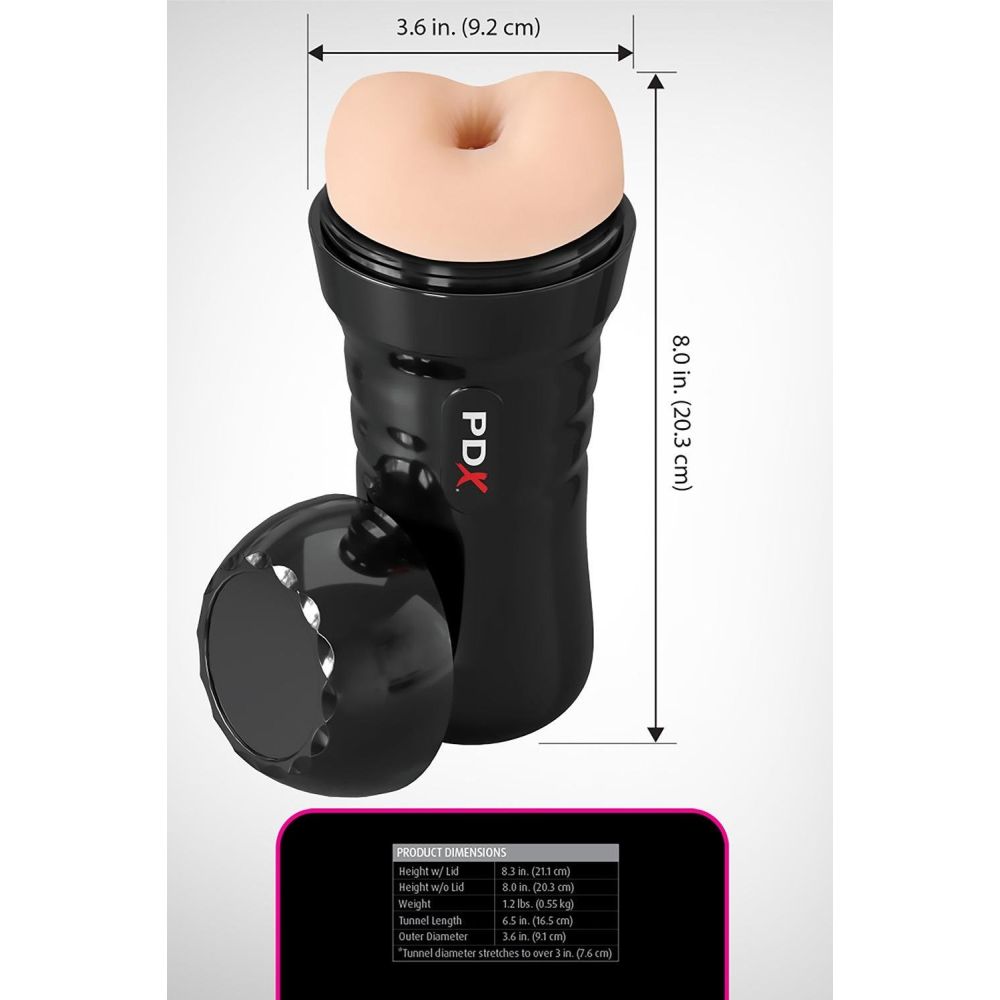 Мастурбатор анал Pipedream PDX Extreme бежевый, 20.8 см
