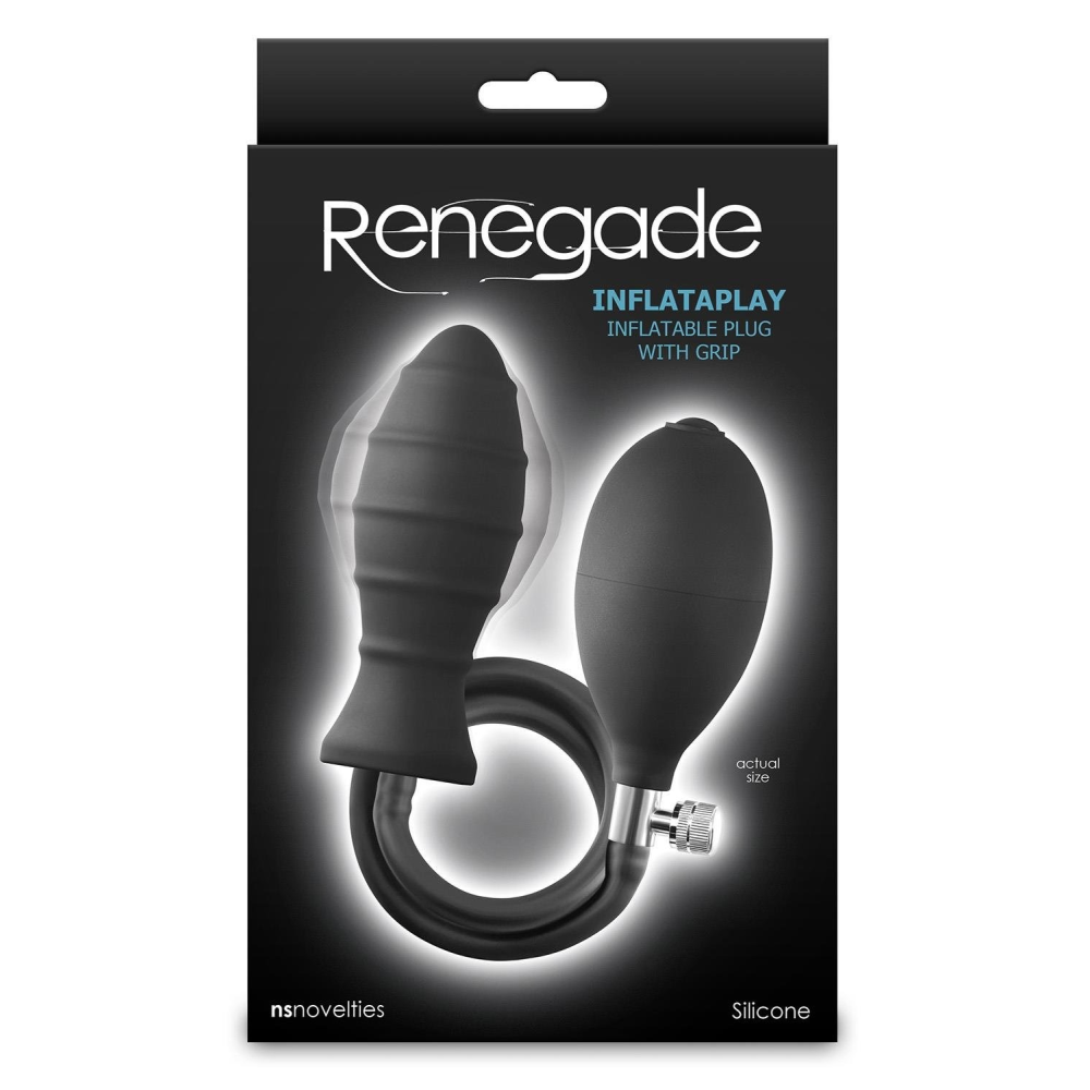 Анальная пробка с накачкой NS Novelties Renegade черная, 69.2 см
