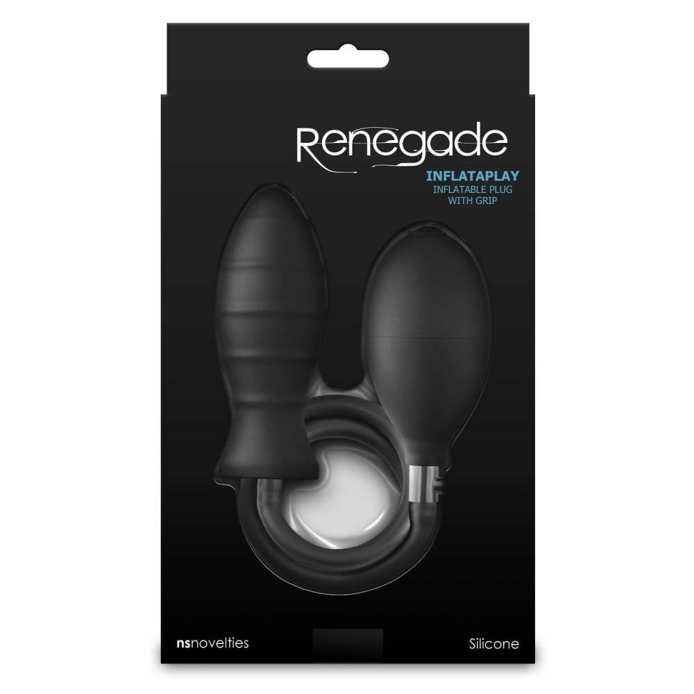 Анальная пробка с накачкой NS Novelties Renegade черная, 69.2 см