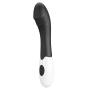 Вибратор для точки G Pretty Love Elemental Vibrator черно-белый, 19 х 3.2 см