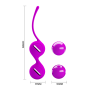 Вагинальные шарики PRETTY LOVE Kegel фиолетовые, 16 х 3.3 см
