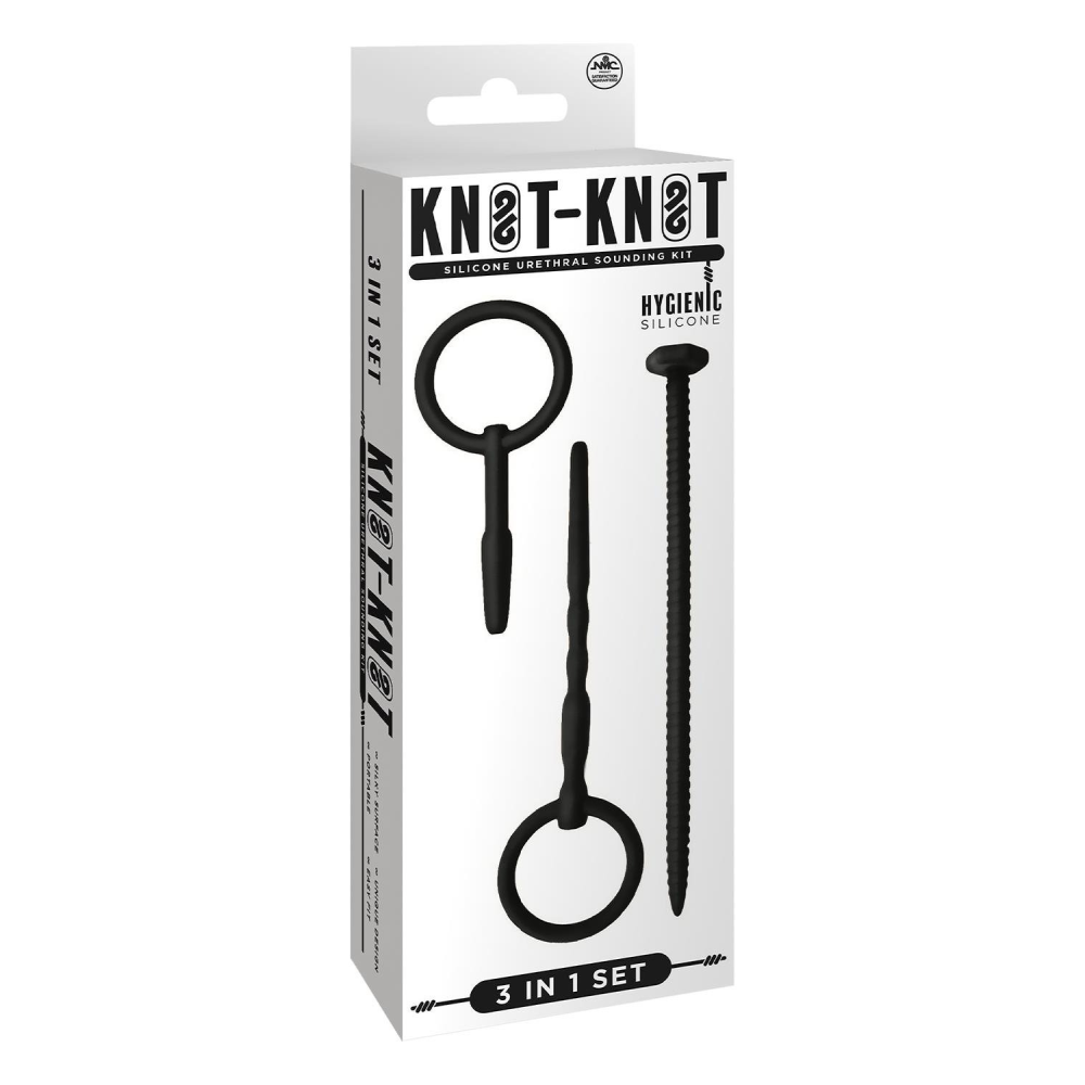 Набор уретральных катеторов NMC Knot Knot черный, 3 шт