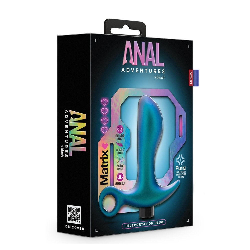 Массажер простаты Blush Anal Adventures с вибрацией, 11.5 см