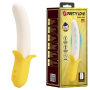 Вибратор в форме банана Pretty Love Banana Geek с фрикциями, 19.5 х 3.1 см